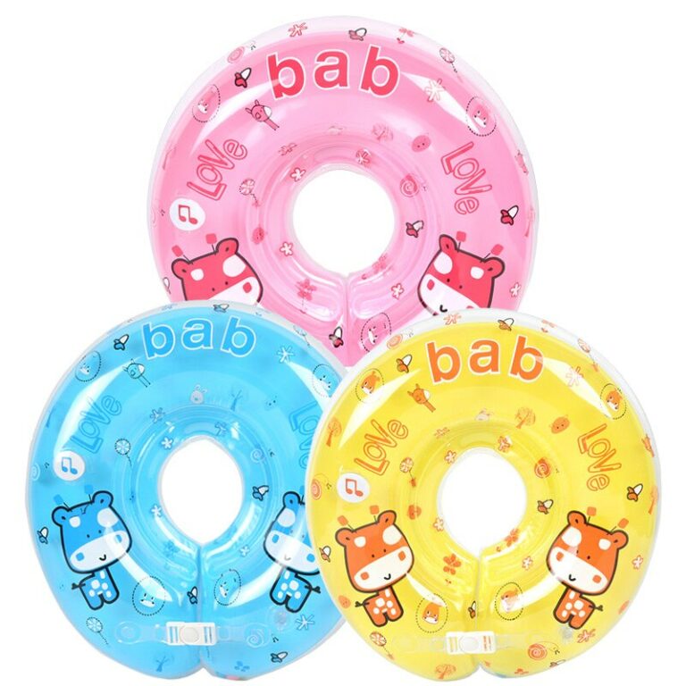 Baby Swimming Neck Float Inflatables Ring Adjustable Safety Circle