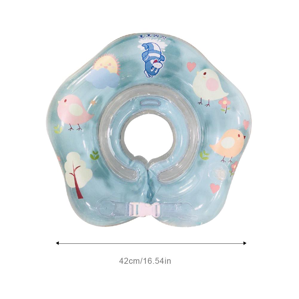 Newborn Baby Safety Swimming Ring Inflatable Spa Pool Float With Secure Neck Collar - 7