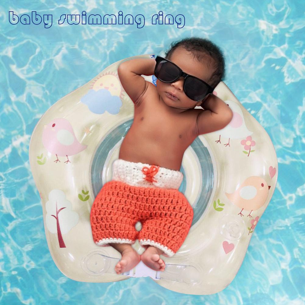 Newborn Baby Safety Swimming Ring Inflatable Spa Pool Float With Secure Neck Collar - 2