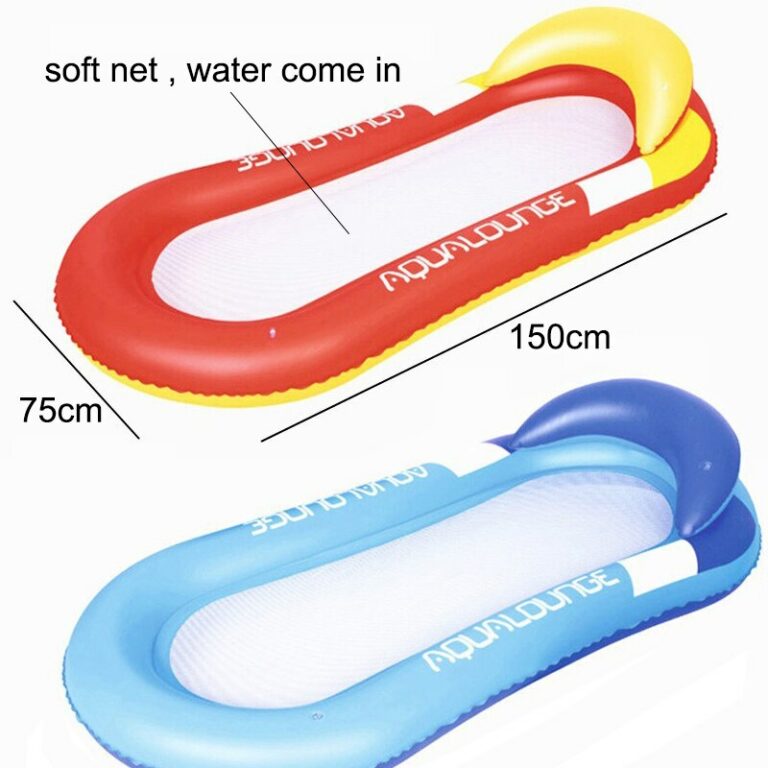 Adult Inflatable Lounge Pool Float Hammock Swimming Beach Bed Chair