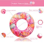 Pvc Lollipop Swim Rings Adult Swimming Circle Super Large Pool Inflatable Lifebuoy Beach For Outdoor Water Sports - 6