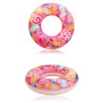 Pvc Lollipop Swim Rings Adult Swimming Circle Super Large Pool Inflatable Lifebuoy Beach For Outdoor Water Sports