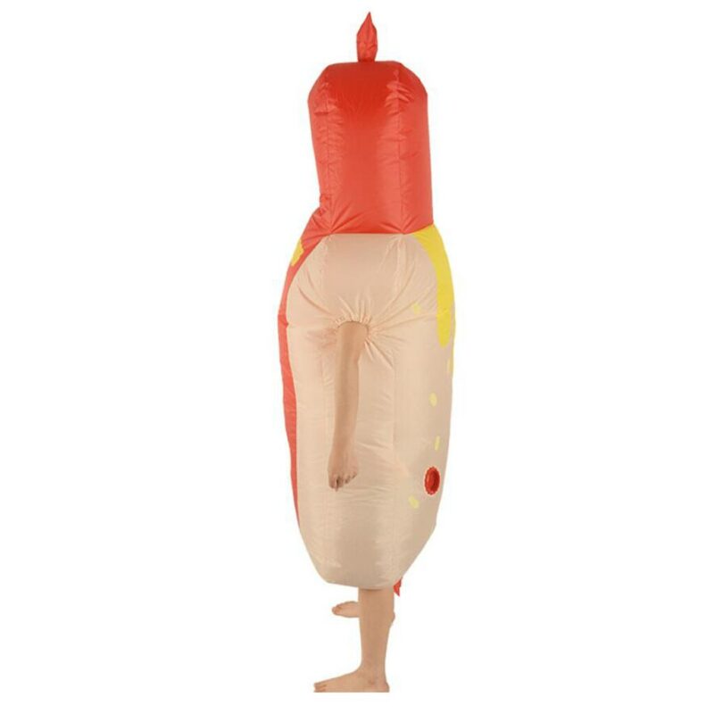 Novelty Hot Dog Fancy Dress Adult Halloween Party Inflatable Costume