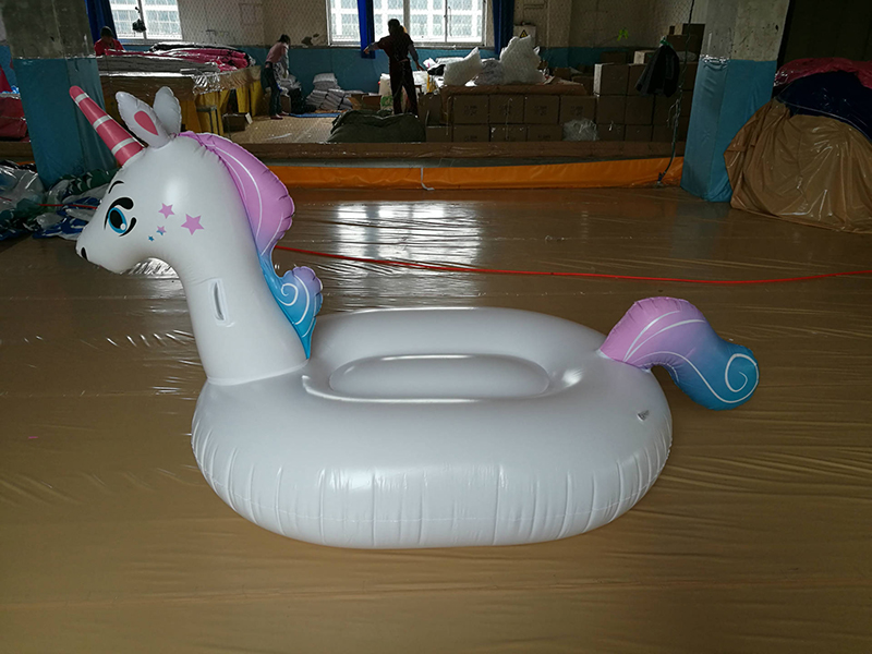 Extralarge 225cm Inflatable Pegasus Unicorn Pool Float Summer Beach Swimming Lounger Raft Air Mattress Water Party Toy - 8