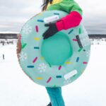 Thickened Inflatable Sled Snow Tube Wear Resistant Lightweight Winter Pad Flexible Kids Donut Shape Sport Outdoor Adult - 2