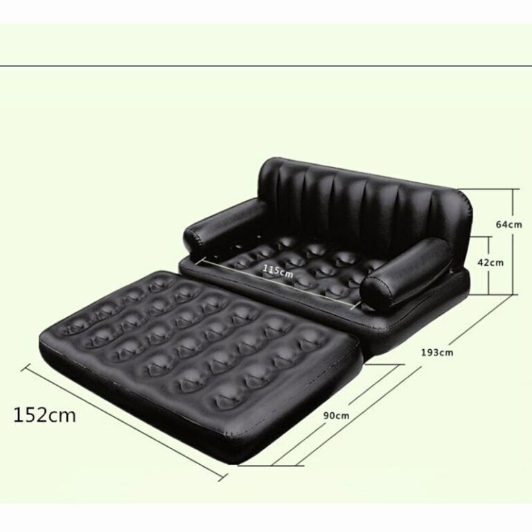 Modern Black Inflatable Camping Sofa Bed For Outdoor And Home Use