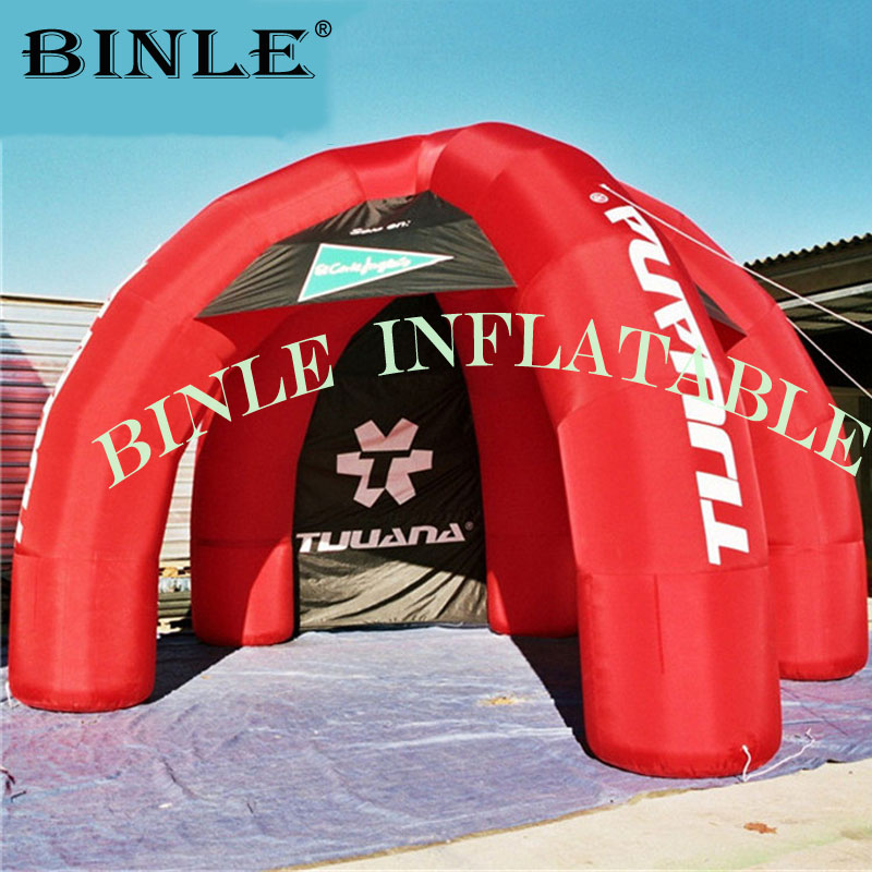 Red Inflatable Spider Tent Marquee Gazebo For Car Shelter Party Events Advertising Without Lights - 2