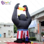 Highly Recommended 7 6mh Inflatable Giant Gorilla Holding Airship Model Characteristic Orangutan Cartoon - 4