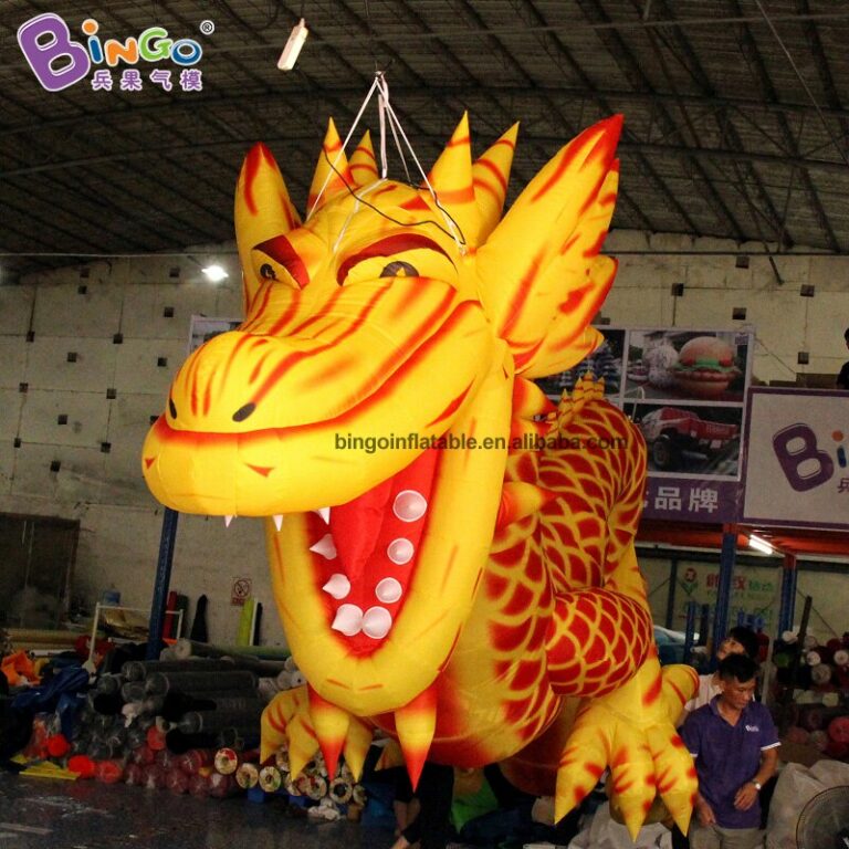 Custom 6m Giant Inflatable Flying Dragon Toy Chinese Design