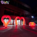 Outlet 2 4mh Inflatable Valentine'day Lighting Decoration Heart Shape Inflating Custom Design Led Lamp Wedding Item - 6