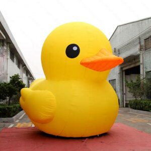 Great Handmade 4m Rhubarb Duck Infaltable Inflatable Big Yellow Decoration Cartoon Balloon Toys