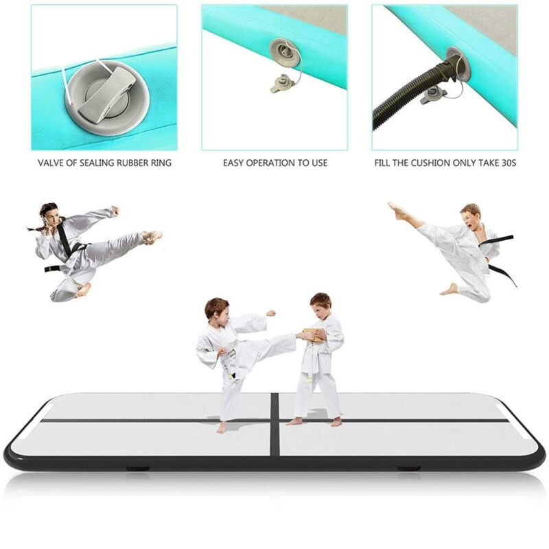 Home Gymnastics Airtrack Inflatable Tumbling Mat With Electric Pump ...