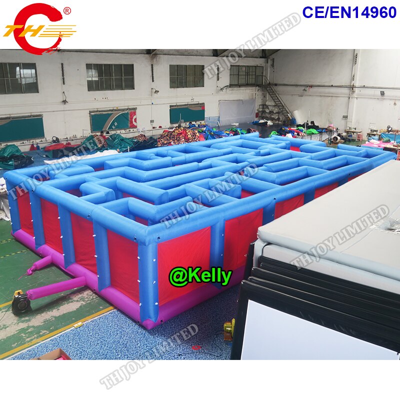 Door 8x12m Gaint Inflatable Maze Tag For Outdoor Carnival Arena Game Kids And Adults - 2