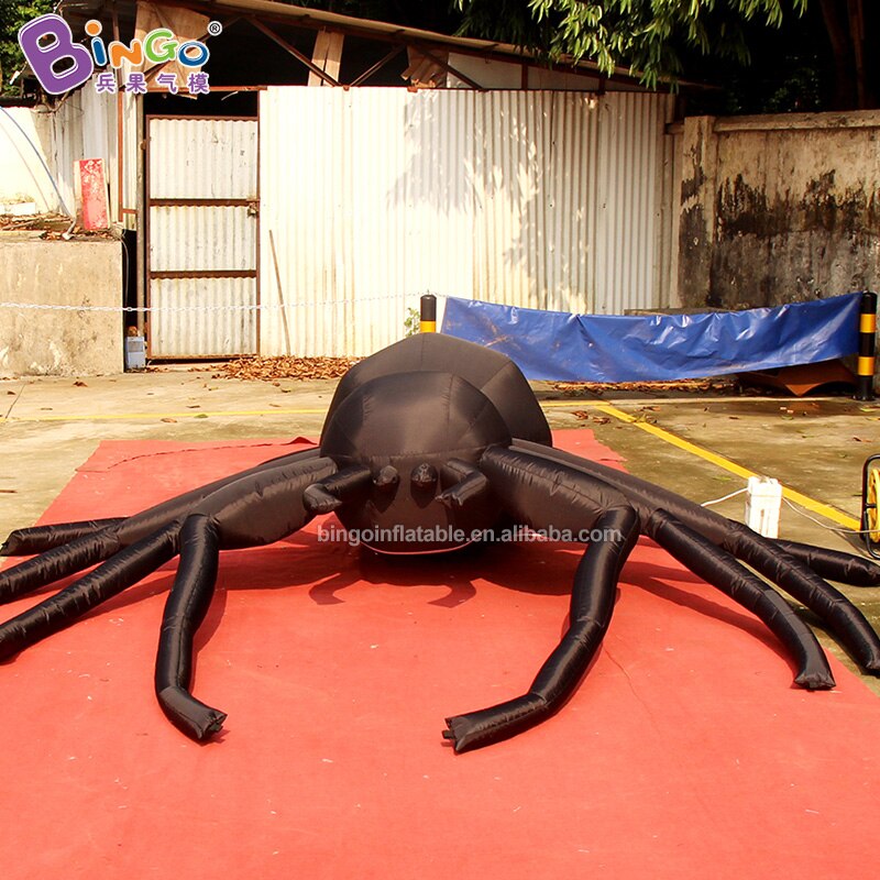 Postage 3 Meters Inflatable Black Spider For Amusement Park Decoration Halloween Use Toy - 2