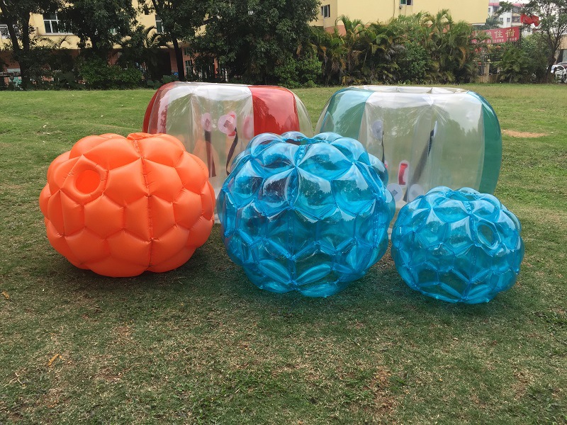 Durable 60cm Kids Inflatable Bumperball Outdoor Fun Bubble Ball Easy Inflate Play Ball - 5