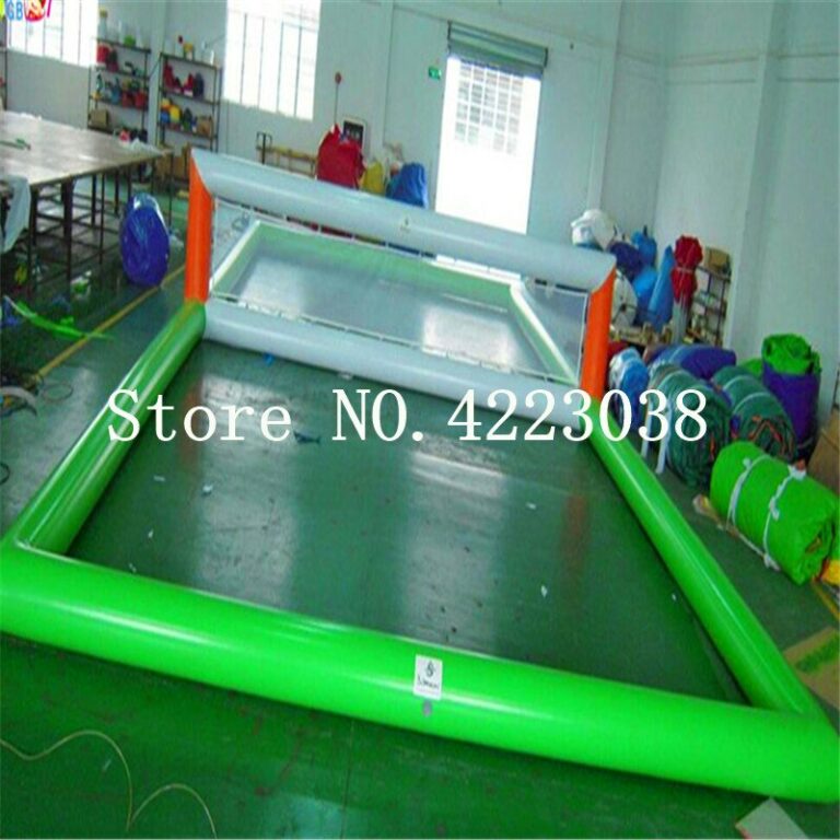 12x6m Inflatable Pvc Water Volleyball Court With Air Pump For Seapools ...
