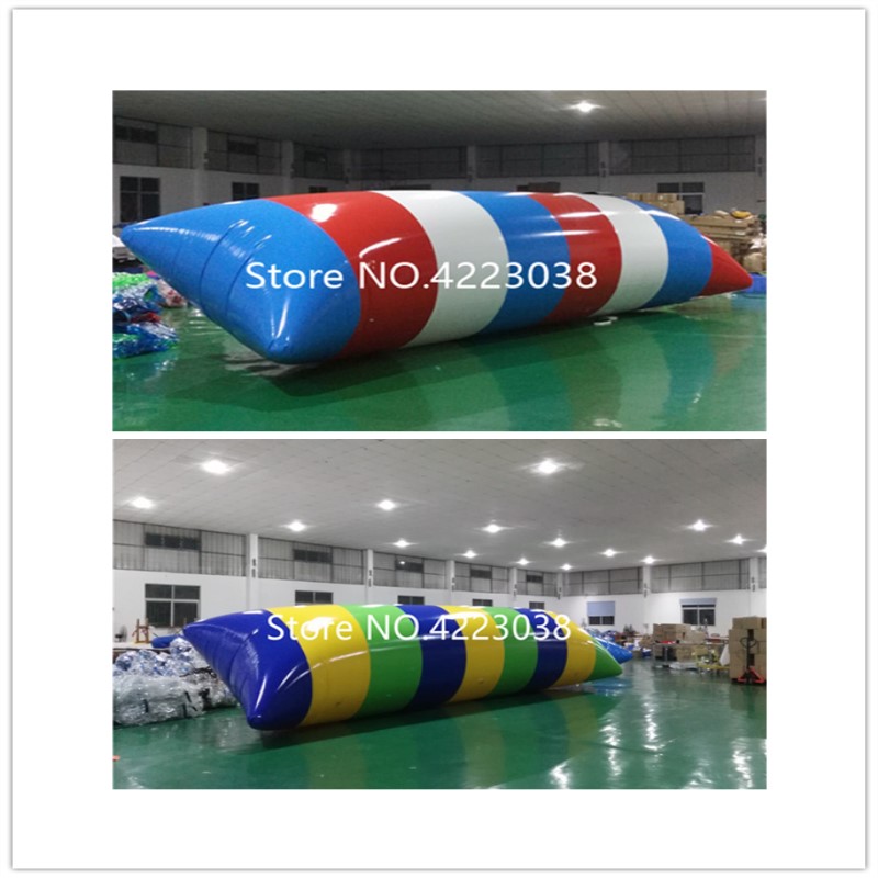 6x3m Inflatable Water Blob Jumping Pillow Outdoor Summer Fun Catapult Trampoline With Pump Included - 9