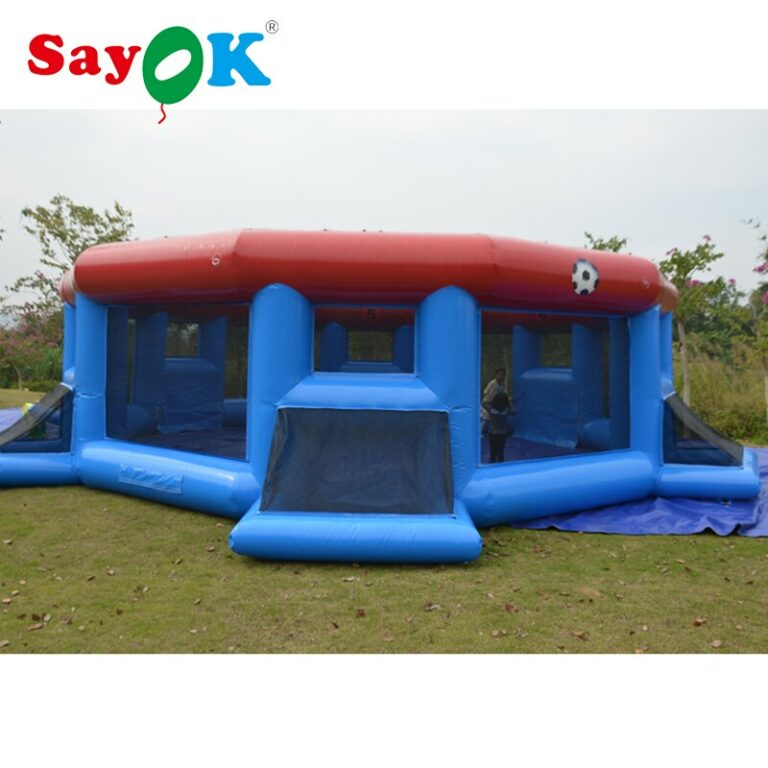 Inflatable Soccer Field With Goals Air Blower For Team Match Games