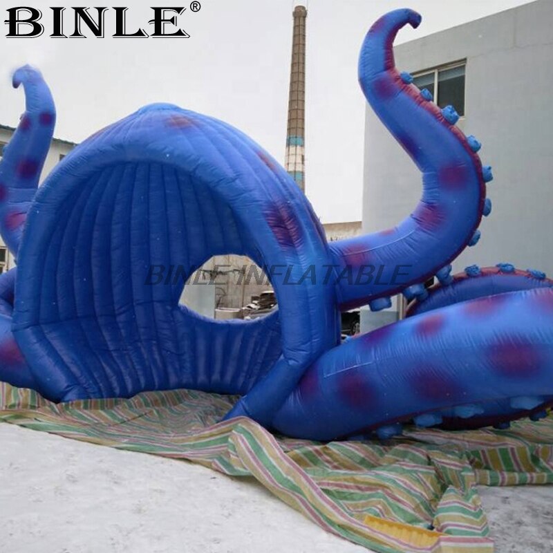 Popular 8m 26ftw Concert Stage Decoration Giant Inflatable Octopus Dome Tent Outdoor Tentacles For Dj - 3