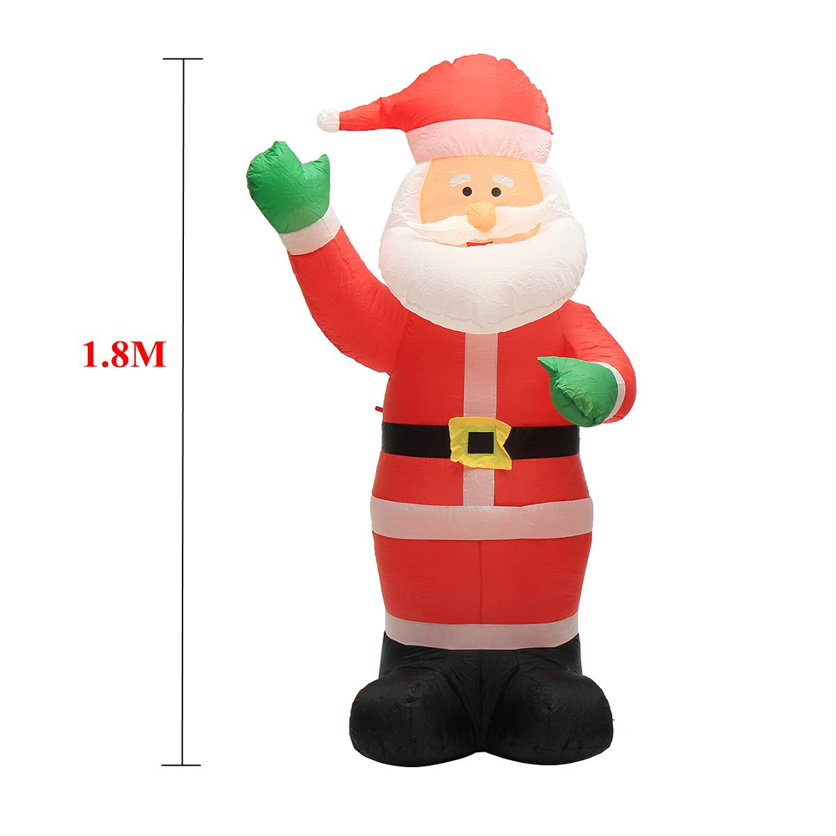 5m Tall Inflatable Santa Claus Christmas Tree Outdoor Yard Decoration Airblown 220v Weatherresistant - 4