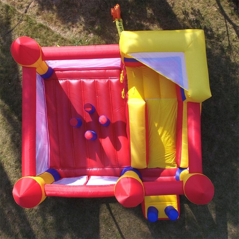 Large Outdoor Inflatable Bouncer Trampoline With Obstacle Slide Home