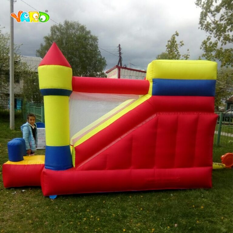 Large Outdoor Inflatable Bouncer Trampoline With Obstacle Slide Home