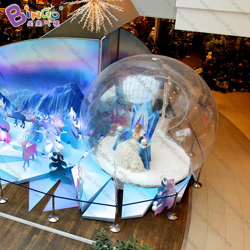 Postage 6x4x3mh Inflatable Bubble Tent Transparent Christmas Theme Personalized Advert Mall Decoration - 3