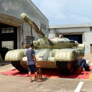 Giant 8 8x3 5x2 5 Meters Inflatable Military Tank Decoy Custom Picture Or Logo For Outdoor Decoration Show