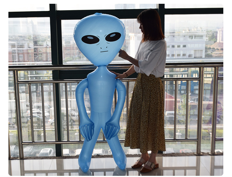 Ecofriendly Pvc Inflatable Alien Doll For Halloween Bar Decor Advertising Display Model - 4