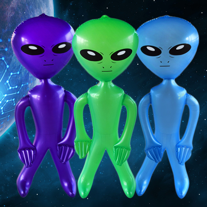 Ecofriendly Pvc Inflatable Alien Doll For Halloween Bar Decor Advertising Display Model - 1