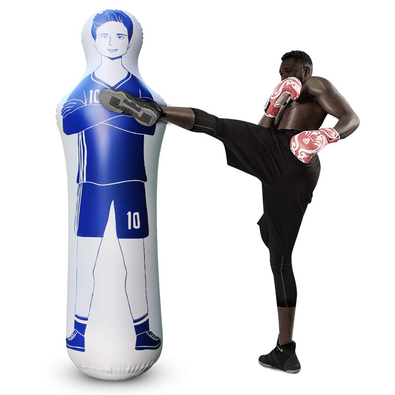 Adult Kids Inflatable Boxing Punching Bag Fitness Training Target Outdoor Sandbag Tumbler Column Toy - 3