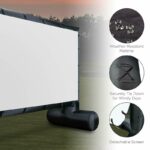 14 5 Feet Inflatable Outdoor Movie Screen For Portable Air With Blower - 2