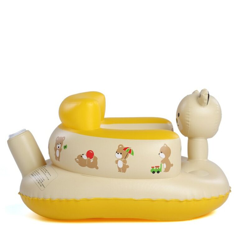 Portable Inflatable Bear Baby Chair For Bath Learning Play Games