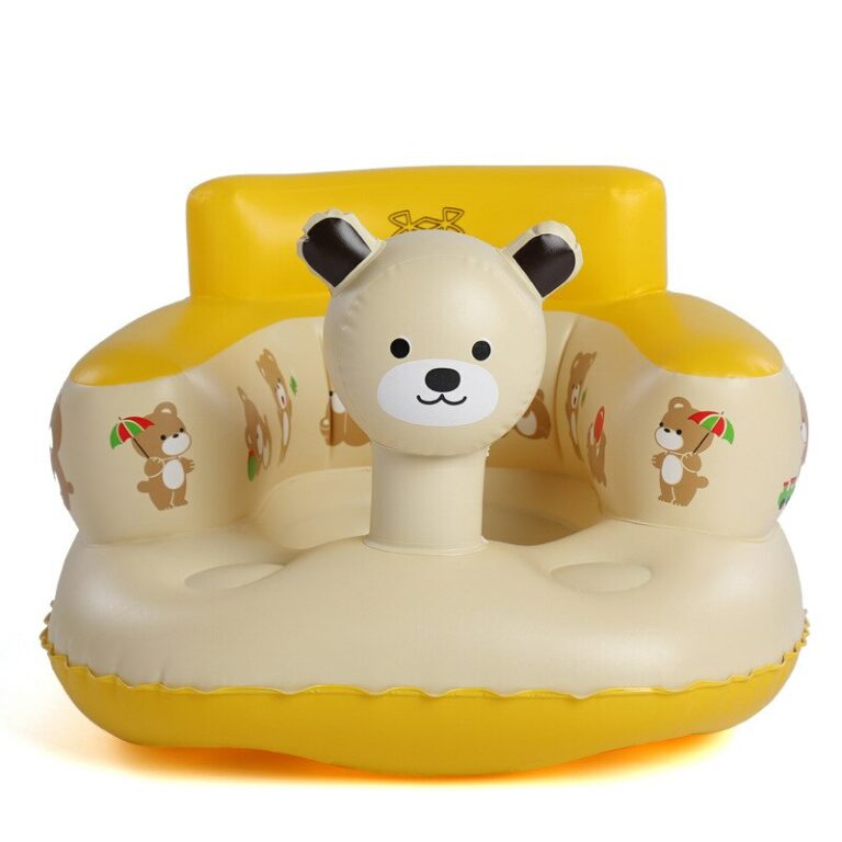Portable Inflatable Bear Baby Chair For Bath Learning Play Games