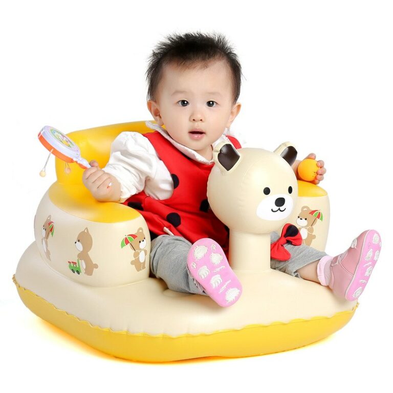 Portable Inflatable Bear Baby Chair For Bath Learning Play Games