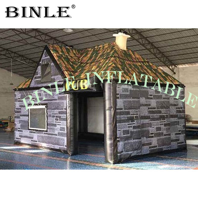 7x4m Giant Inflatable Pub Bar Tent Waterproof Pvc Outdoor Event Party Cabin House Durable And Spacious - 1