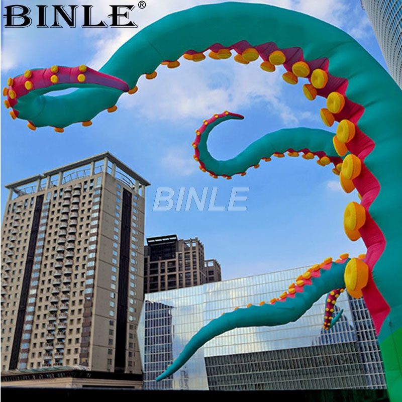 Green Giant Inflatable Octopus Tentacles Jellyfish Balloon For Outdoor Festive Party Decorations - 5