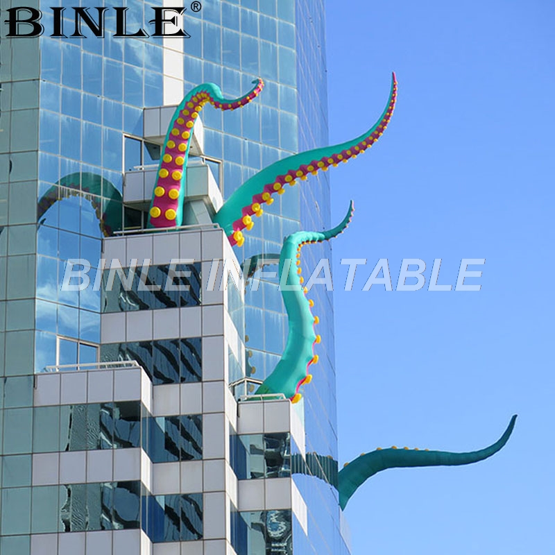 Green Giant Inflatable Octopus Tentacles Jellyfish Balloon For Outdoor Festive Party Decorations - 1