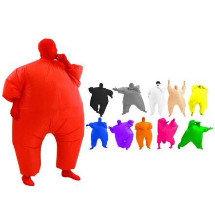 Adult Inflatable Sumo Wrestling Suit Halloween Cosplay Party Costume