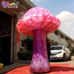 Customizable Size 3mh Giant Inflatable Mushroom Model With Led Lighting For Garden Decoration Fancy Design Toy - 4