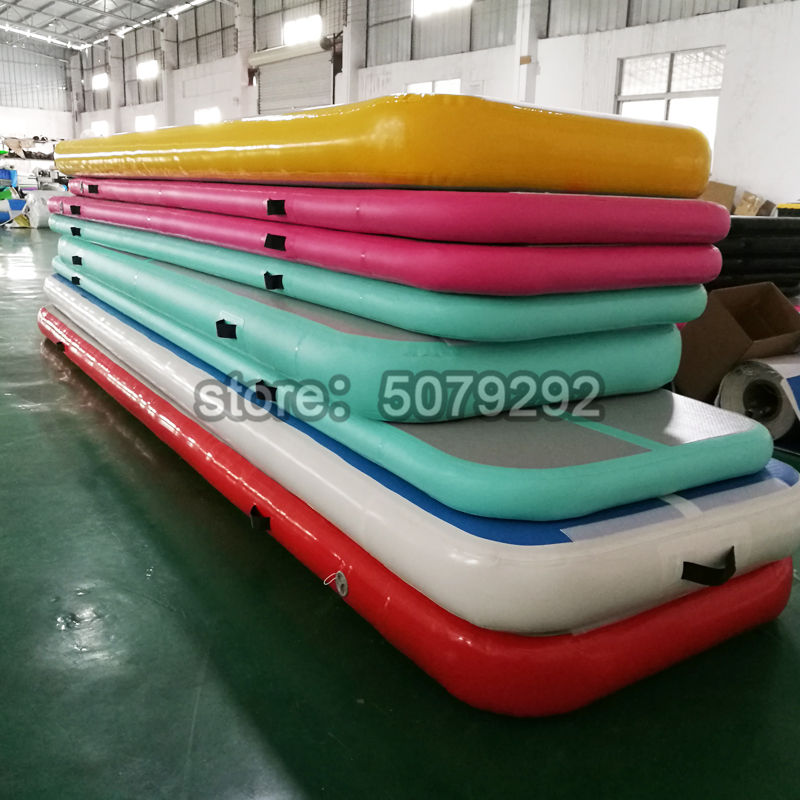 300x100x10cm Inflatable Airtrack Mats For Gymnastics Cheerleading With Pump Durable Drop Stitch Air Floor Material - 8