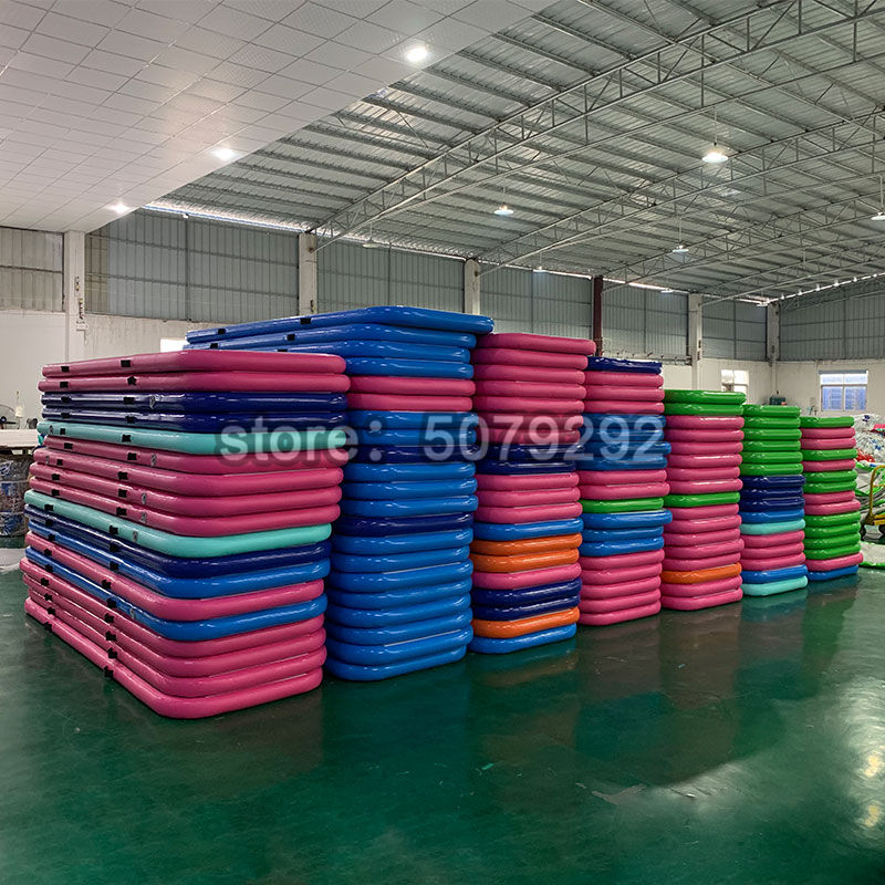 300x100x10cm Inflatable Airtrack Mats For Gymnastics Cheerleading With Pump Durable Drop Stitch Air Floor Material - 5