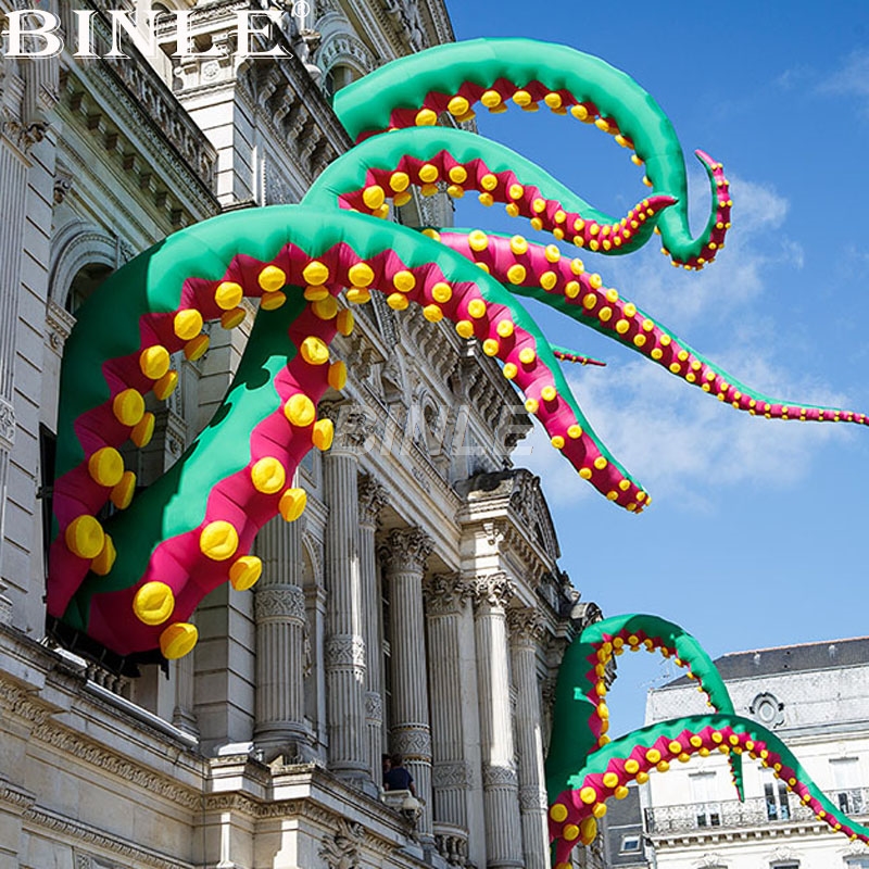 Huge Customizable Green Inflatable Octopus Tentacle Feet For Outdoor Urbanart Halloween Decoration - 1