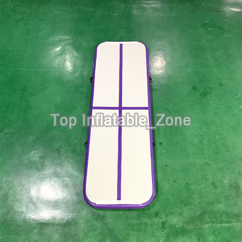 4m Purple Inflatable Air Track Mat Dwf Material Includes Pump Ideal For Gymnastics Yoga Indoor Exercise Floor Use - 11