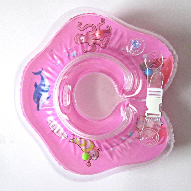 Baby Swimming Neck Ring Float Tube With Water Cup Holder Pool And Bath Accessories - 9