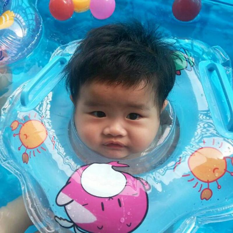 Baby Swimming Neck Ring Float Tube With Water Cup Holder Pool And Bath Accessories - 3