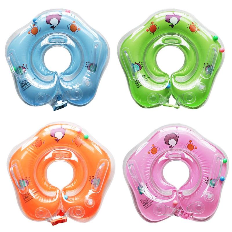 Baby Swimming Neck Ring Float Tube With Water Cup Holder Pool And Bath Accessories - 2