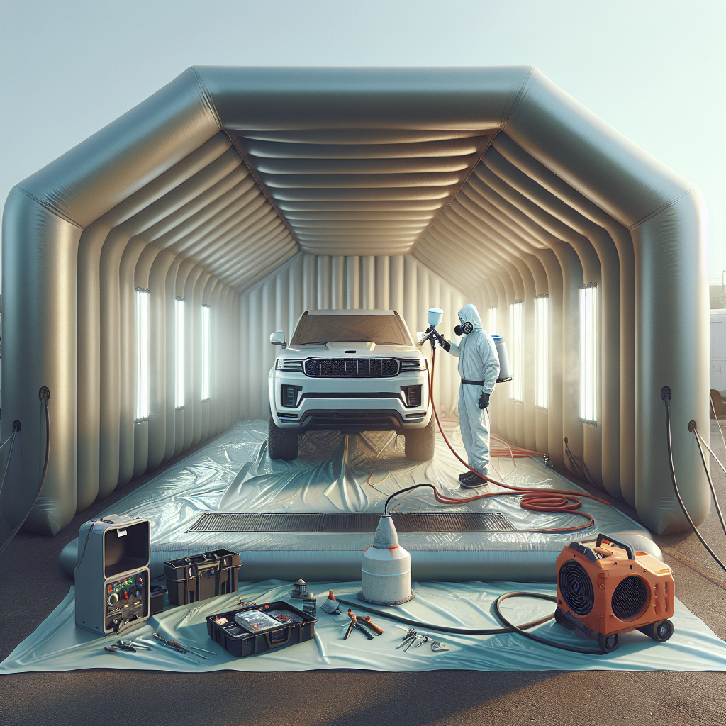 Step-by-Step Guide: Easy Setup of an Inflatable Paint Tent for Car Detailing Projects  