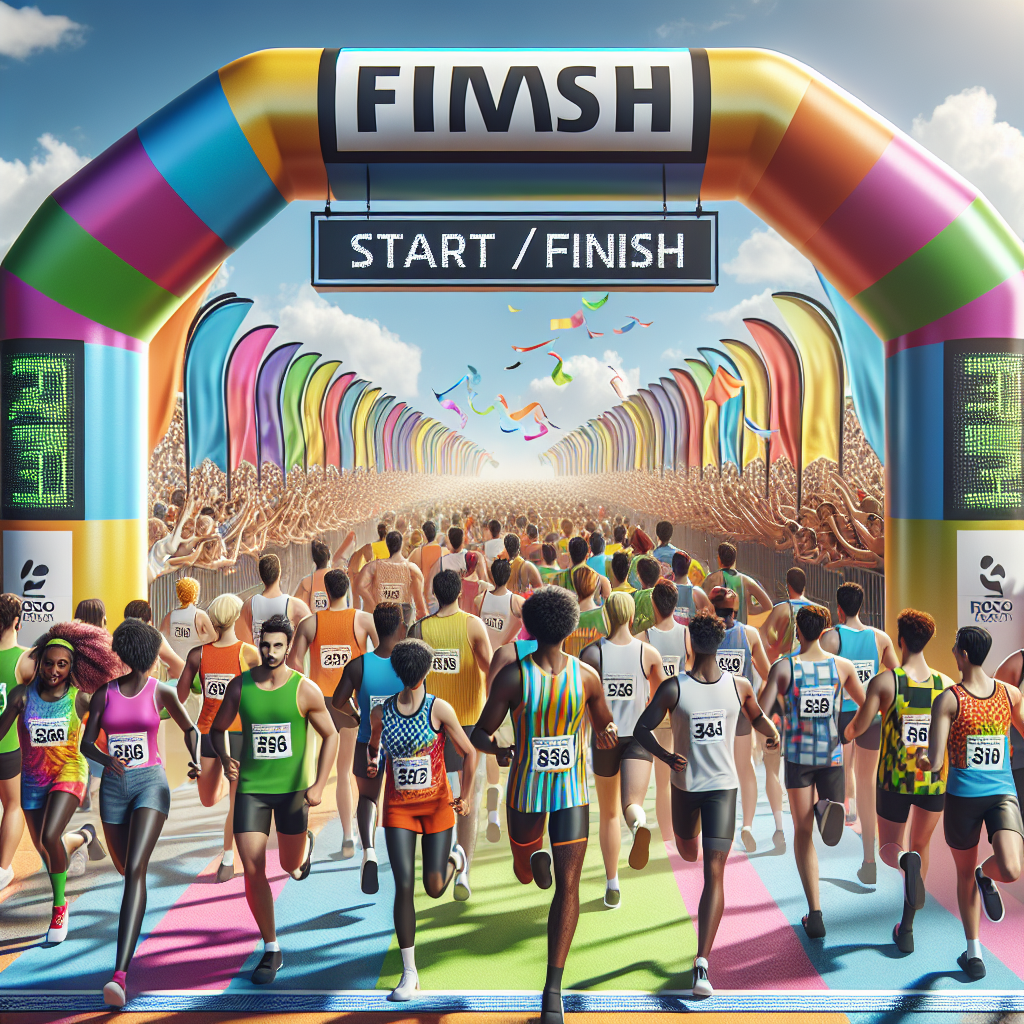 Versatile Inflatable Start Finish Line Arches for Various Competitive Sports  