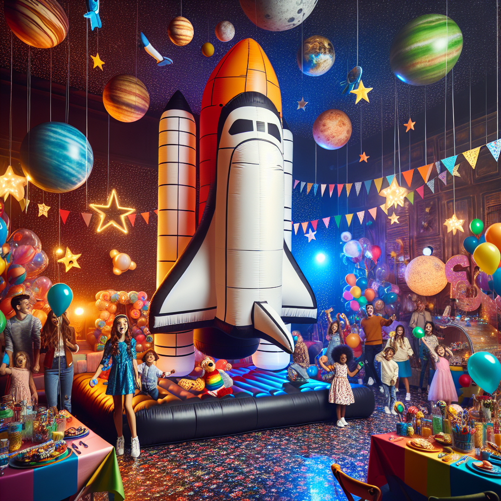 Effortless Party Planning with a Lightweight Inflatable Space Shuttle for Decorations  
